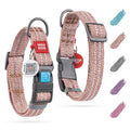 WAUDOG Reflective Recycled Cotton Dog Collar with Smart QR ID Tag