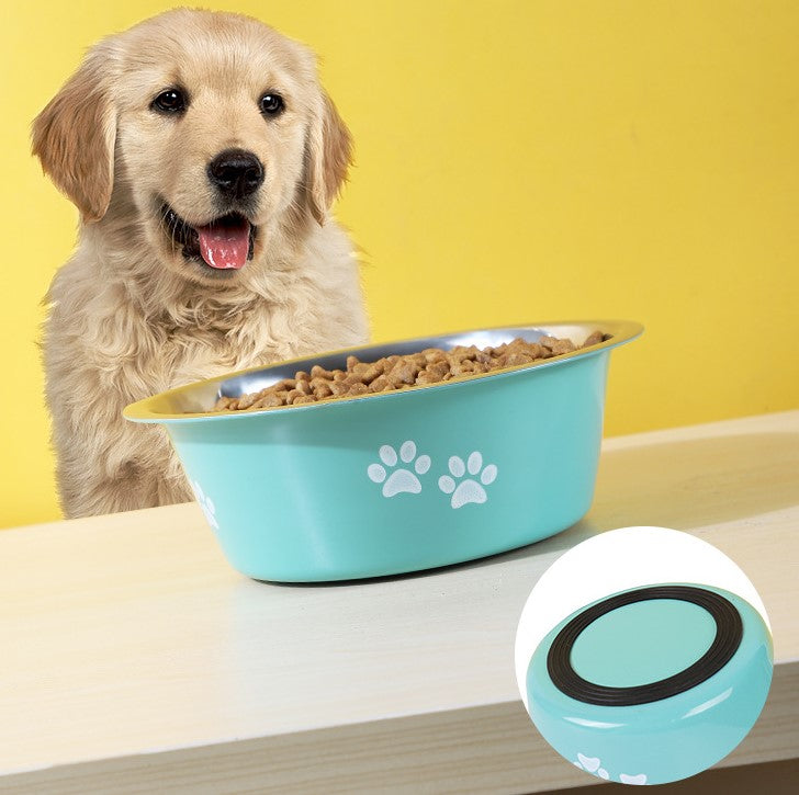 Non-Slip Stainless Steel Dog Bowl, Multiple Sizes
