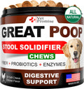 Great Poop - Stool Solidifier Chews for Dogs, Fiber + Probiotics + Enzymes, 120 Count