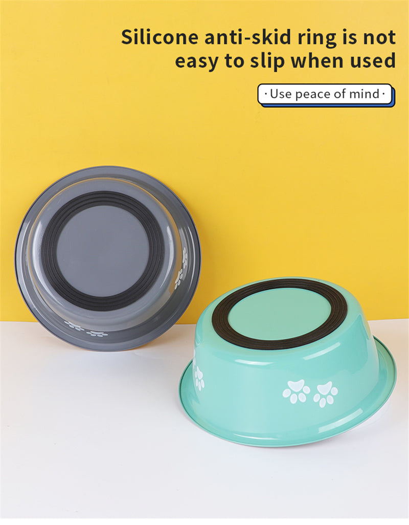 Non-Slip Stainless Steel Dog Bowl, Multiple Sizes