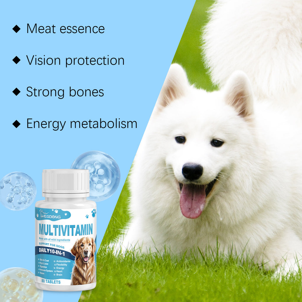 Multivitamin Tablets for Dogs and Cats, 80 Count
