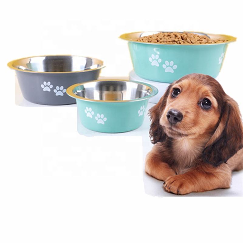 Non-Slip Stainless Steel Dog Bowl, Multiple Sizes