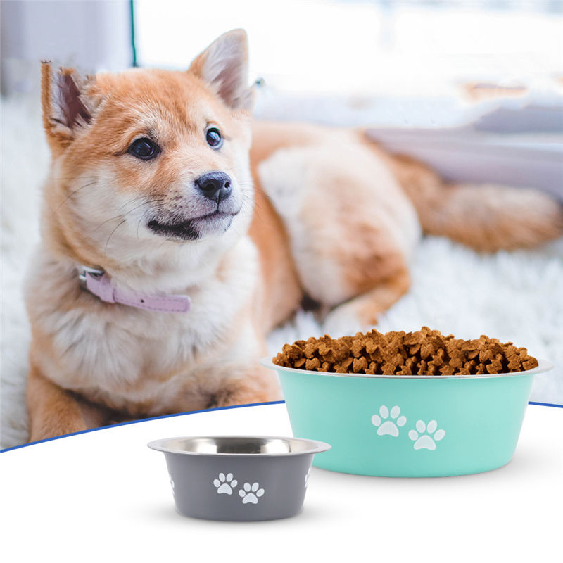 Non-Slip Stainless Steel Dog Bowl, Multiple Sizes