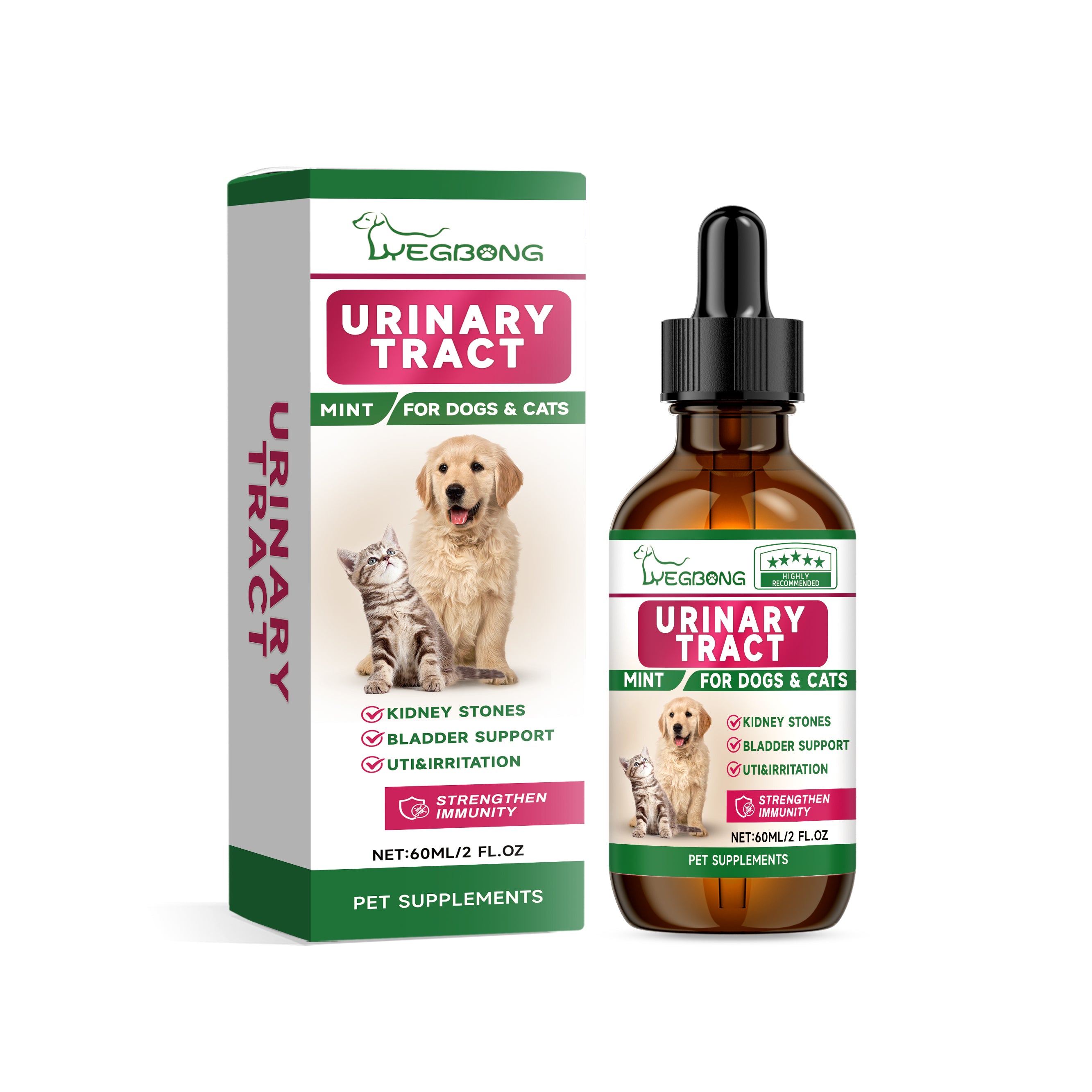 Urinary Tract & Kidney Support Supplement for Dogs and Cats