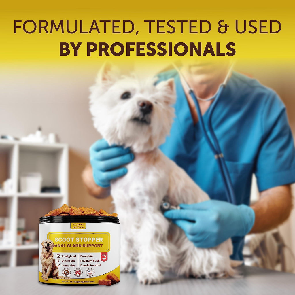 Scoot Stopper - Anal Gland Support Chews for Dogs, 180 Count